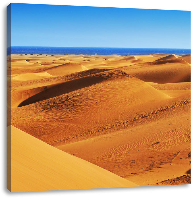 Wüste am Meer Leinwandbild Quadratisch