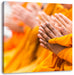 Betende Hände Mönche Tibet Leinwandbild Quadratisch