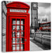 Telefonzelle London Leinwandbild Quadratisch