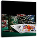 Pokertisch Las Vegas Leinwandbild Quadratisch