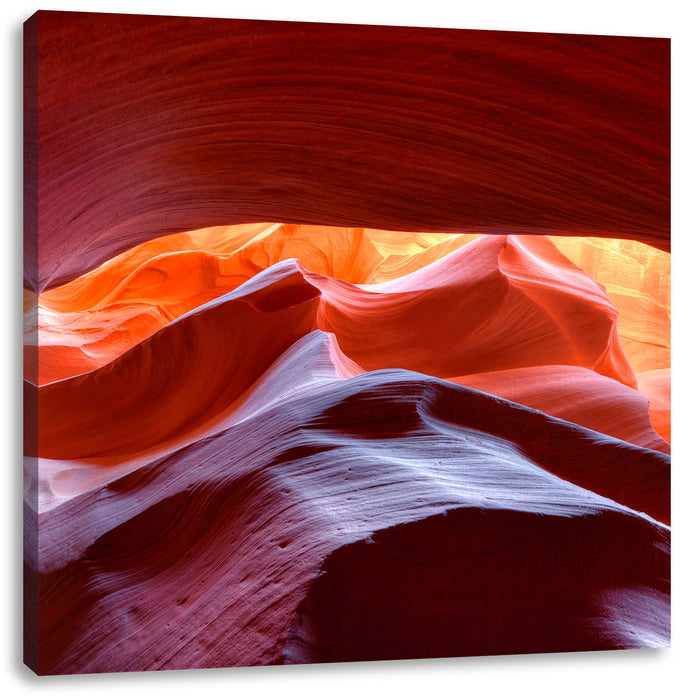 Antelope Canyon Arizona Leinwandbild Quadratisch