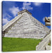 Schöner Maya Tempel in Mexiko Leinwandbild Quadratisch