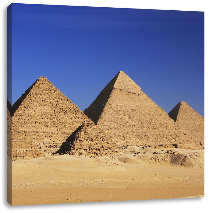 Pyramiden von Gizeh Leinwandbild Quadratisch