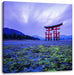 Torii in Hiroshima Japan Leinwandbild Quadratisch
