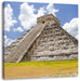 Maya Pyramide in Mexico Leinwandbild Quadratisch