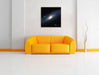 Sonnen im Weltall Leinwandbild Quadratisch über Sofa