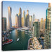 Dubai Metropole Leinwandbild Quadratisch