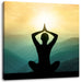 Yoga und Meditation Leinwandbild Quadratisch