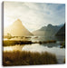 Milford Sound Neuseeland Leinwandbild Quadratisch