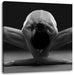 Nackte Frau in besonderer Yogapose Leinwandbild Quadratisch