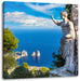 Insel Capri in Italien Leinwandbild Quadratisch
