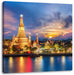 Tempel Bangkok Thailand Leinwandbild Quadratisch