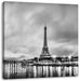 Eifelturm Paris bei Nacht B&W Leinwandbild Quadratisch
