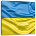 Ukraine Flagge Leinwandbild Quadratisch