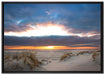 Sanddüne an der Nordsee auf Leinwandbild gerahmt Größe 100x70