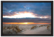 Sanddüne an der Nordsee auf Leinwandbild gerahmt Größe 60x40