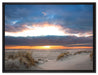 Sanddüne an der Nordsee auf Leinwandbild gerahmt Größe 80x60