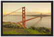 Prächtige Golden Gate Bridge auf Leinwandbild gerahmt Größe 60x40