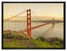 Prächtige Golden Gate Bridge auf Leinwandbild gerahmt Größe 80x60