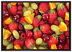 Leckere Früchte auf Leinwandbild gerahmt Größe 100x70