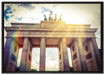 Brandenburger Tor in Berlin auf Leinwandbild gerahmt Größe 100x70