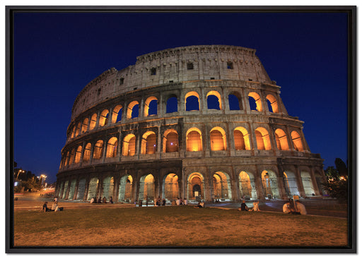 Colosseum in Rom auf Leinwandbild gerahmt Größe 100x70
