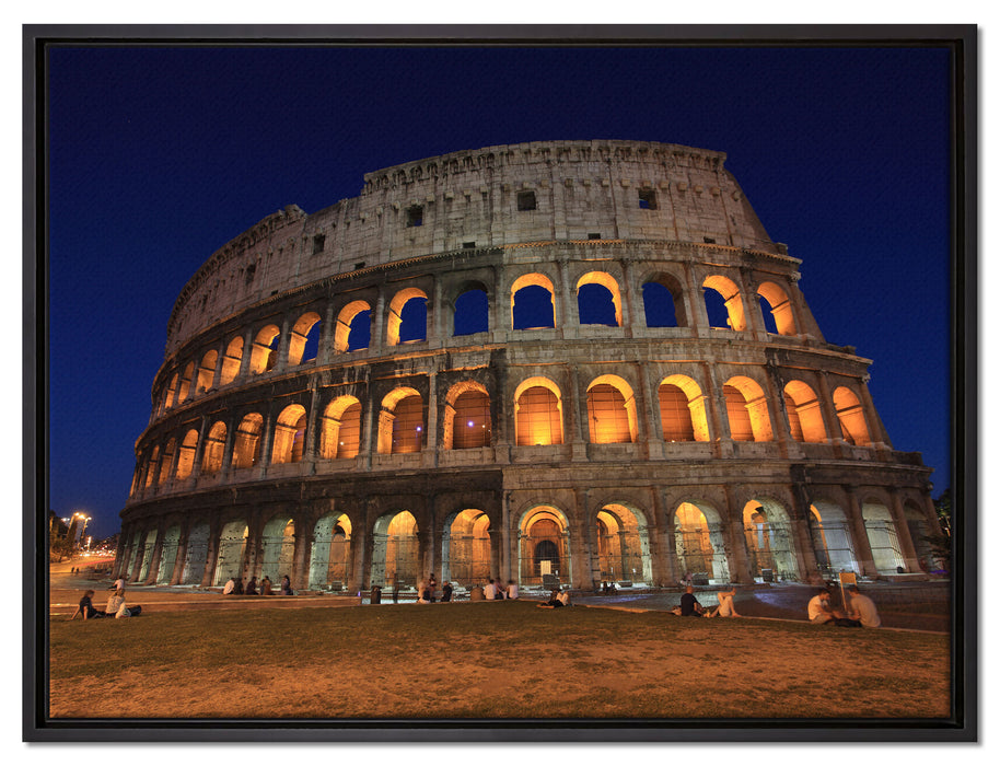Colosseum in Rom auf Leinwandbild gerahmt Größe 80x60