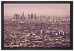 Skyline von Los Angeles auf Leinwandbild gerahmt Größe 60x40