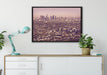 Skyline von Los Angeles auf Leinwandbild gerahmt verschiedene Größen im Wohnzimmer