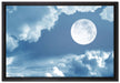 Vollmond auf Leinwandbild gerahmt Größe 60x40