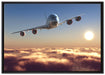 Flugzeug auf Leinwandbild gerahmt Größe 100x70