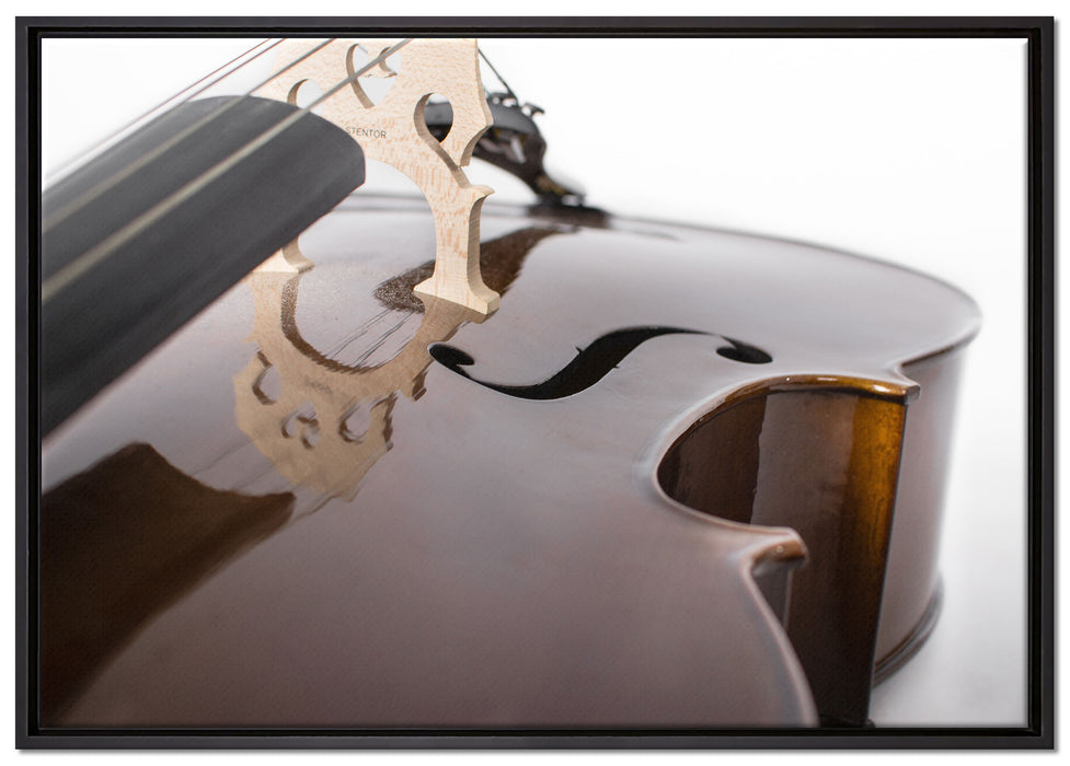 Cello auf Leinwandbild gerahmt Größe 100x70