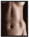 Nackte Frau auf Leinwandbild gerahmt Größe 80x60