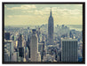 New York Manhattan auf Leinwandbild gerahmt Größe 80x60