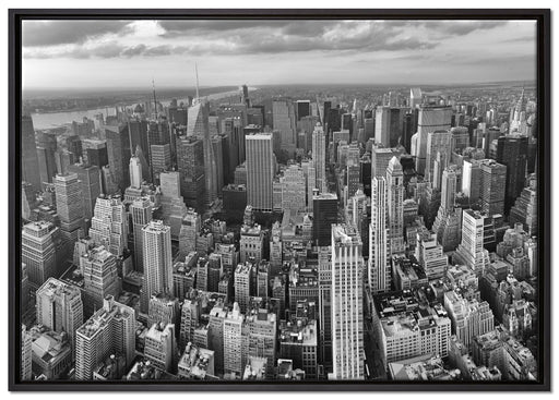 New York Skyline auf Leinwandbild gerahmt Größe 100x70