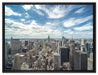 New York Skyline auf Leinwandbild gerahmt Größe 80x60
