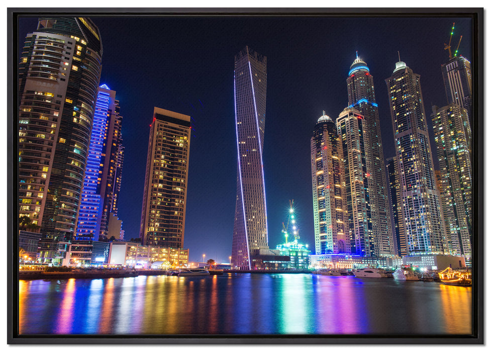 Dubai Burj al Arab auf Leinwandbild gerahmt Größe 100x70