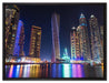 Dubai Burj al Arab auf Leinwandbild gerahmt Größe 80x60