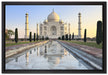 Taj Mahal auf Leinwandbild gerahmt Größe 60x40