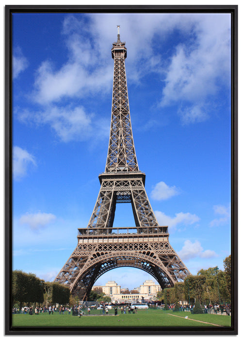 Eifelturm Paris auf Leinwandbild gerahmt Größe 100x70
