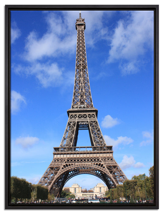 Eifelturm Paris auf Leinwandbild gerahmt Größe 80x60