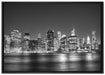 New York City auf Leinwandbild gerahmt Größe 100x70