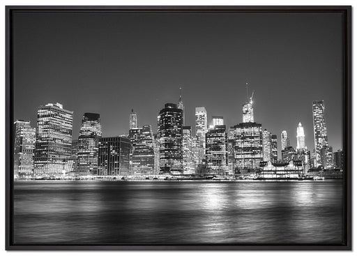 New York City auf Leinwandbild gerahmt Größe 100x70