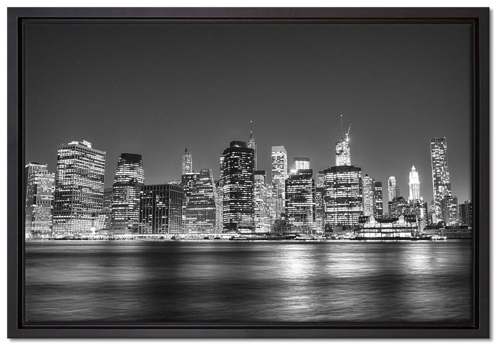 New York City auf Leinwandbild gerahmt Größe 60x40