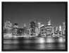 New York City auf Leinwandbild gerahmt Größe 80x60