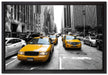 Cityverkehr New York auf Leinwandbild gerahmt Größe 60x40