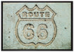 Route 66 auf Leinwandbild gerahmt Größe 100x70