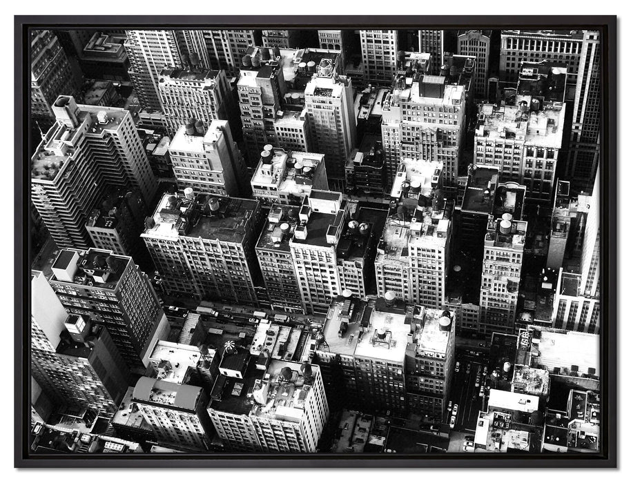 New York City auf Leinwandbild gerahmt Größe 80x60