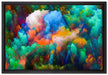 Farbflash Holi auf Leinwandbild gerahmt Größe 60x40