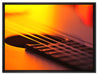 Gitarrensaiten auf Leinwandbild gerahmt Größe 80x60